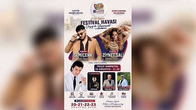 Elazığ gastronomi festivali için geri sayım başladı