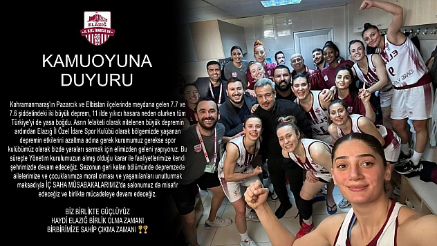 Elazığ İl Özel İdare, Elazığ'dan devam edecek