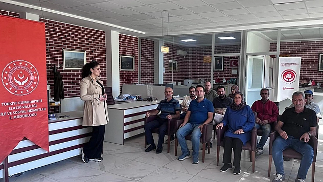 Elazığ'ın Ağın ilçesinde kadına yönelik şiddetle mücadele çalışması yapıldı