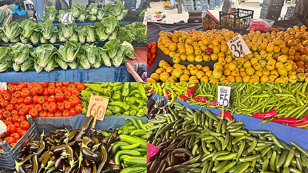 Elazığ'ın en kalabalık semt pazarında tezgahlardaki fiyatlar ne?