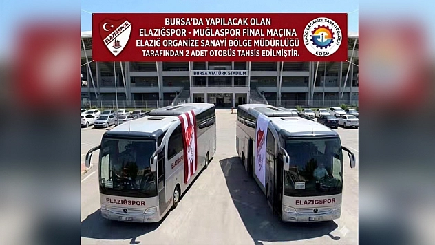 Elazığ OSB'den final maçı için taraftara ulaşım desteği