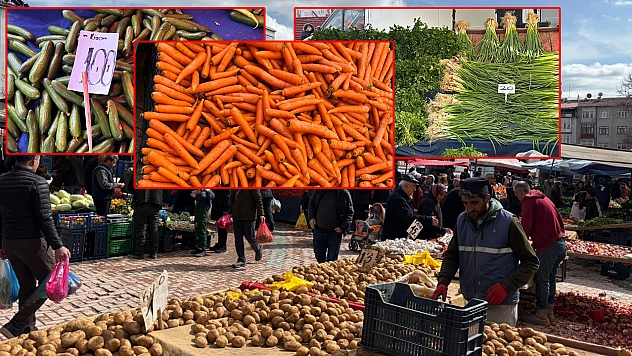 Elazığ semt pazarında sebzede Ramazan yoğunluğu