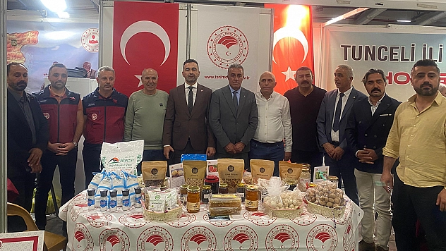 Elazığ Tarım Fuarı'nda Tunceli'nin coğrafi işaretli ürünleri sergilendi