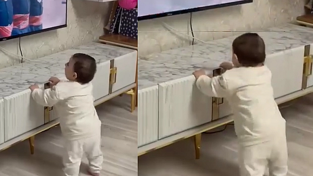 Elazığ türküsünü duyan minik bebeğin neşesi sosyal medyada gündem oldu