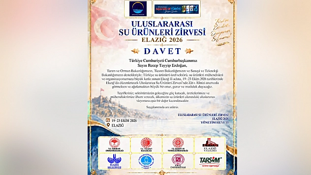 Elazığ, Uluslararası Su Ürünleri Zirvesi'ne ev sahipliği yapmaya hazırlanıyor