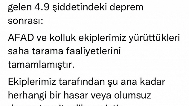 Elazığ Valisi Toraman, 'Saha tarama faaliyetlerini tamamlamıştır'