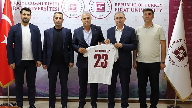 Elazığspor Başkanı Ahmet Toprak'tan Rektör Prof. Dr. Göktaş'a Ziyaret
