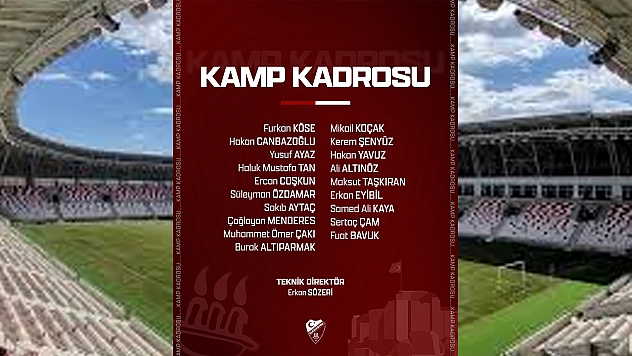 Elazığspor, Karaman FK Maçı Kamp Kadrosunu Açıkladı
