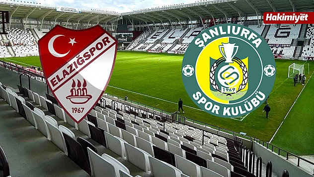 Elazığspor - Şanlıurfaspor maçı canlı anlatım