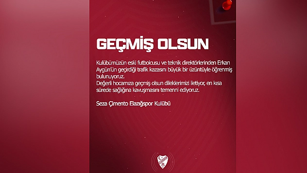 Elazığspor'un eski ismi trafik kazası geçirdi