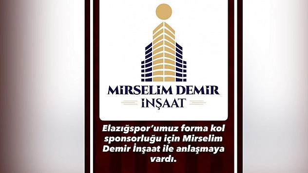 Elazığspor'un forma kol sponsoru Mirselim Demir İnşaat oldu