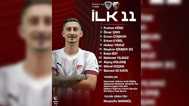 Elazığspor'un ilk 11'i belli oldu