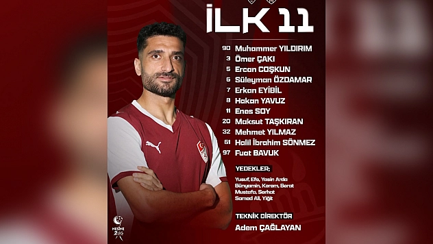 Elazığspor'un ilk 11'i belli oldu
