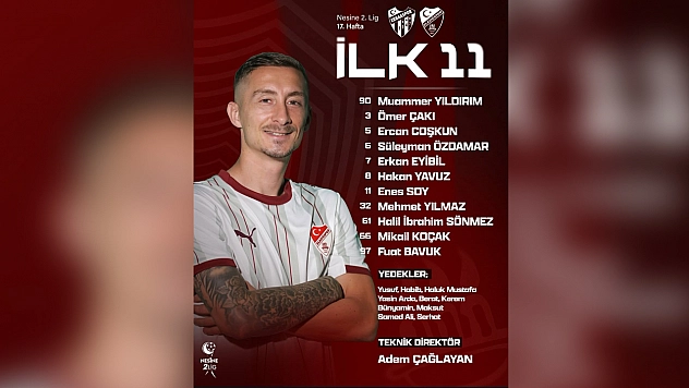 Elazığspor'un ilk 11'i belli oldu