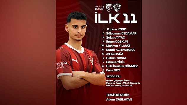 Elazığspor'un ilk 11'i belli oldu