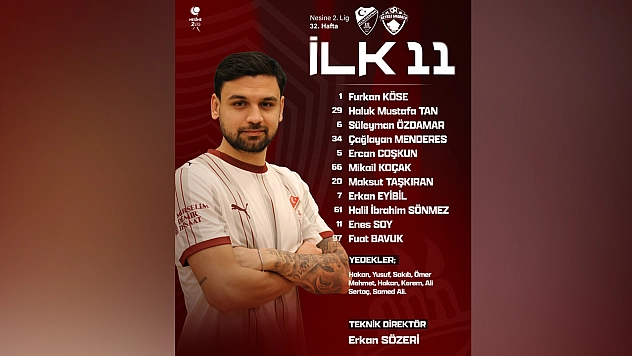 Elazığspor'un ilk 11'i belli oldu