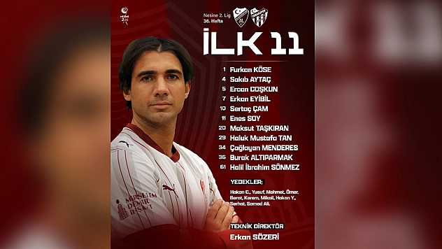 Elazığspor'un ilk 11'i belli oldu