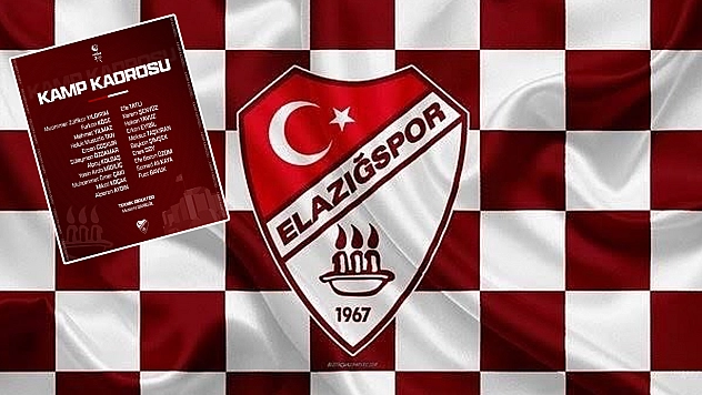 Elazığspor'un kamp kadrosu belli oldu
