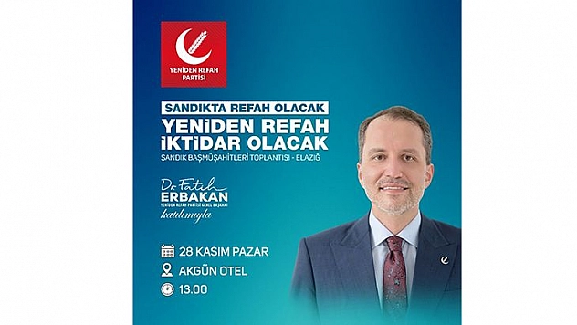 Erbakan Elazığ'da
