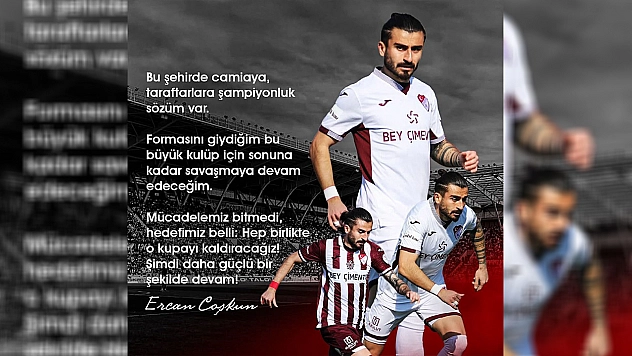 Ercan Coşkun: 'Bu şehre şampiyonluk sözüm var!'