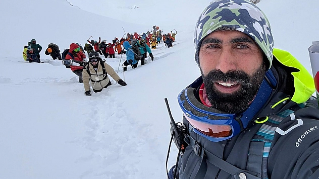 Erciyes Dağı'nda 3.600 Metreye zorlu tırmanış