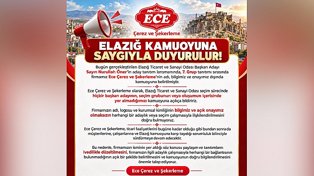 ETSO seçimlerinde Öner'in listesindeki firmalardan açıklama