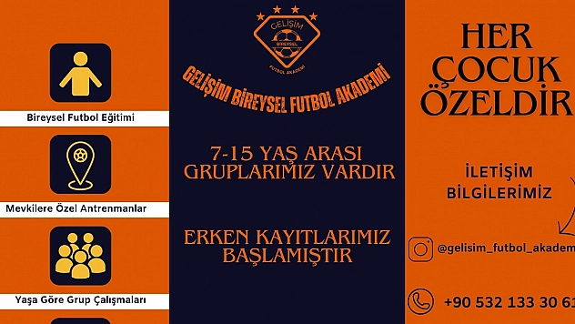 Gelişim Bireysel Futbol Akademisi Açıldı