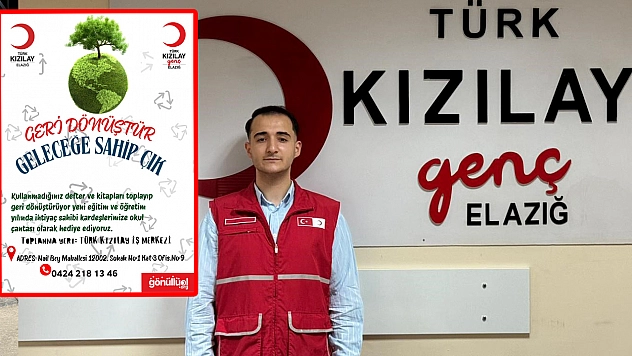 Genç Kızılay Elazığ'dan geri dönüşüm için anlamlı proje