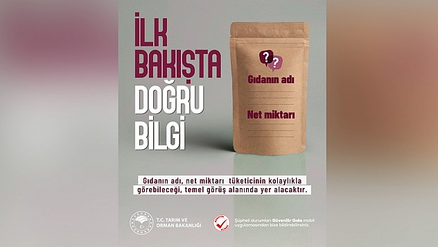Gıda ambalajlarında yeni düzenleme