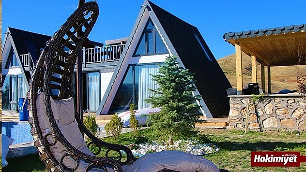 Göl manzaralı bungalov evler Elazığ'ın turizmine katkı sağlayacak