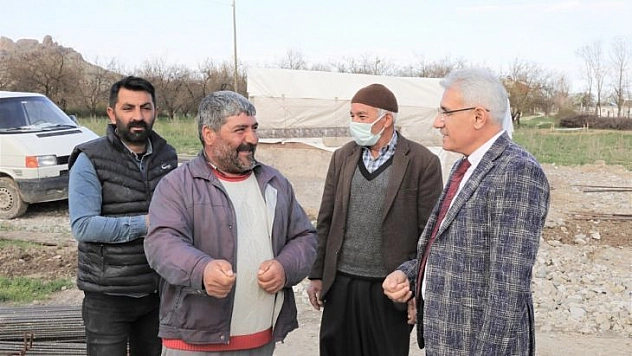 Güder, ekiplerin Orduzu'daki çalışmalarını inceledi