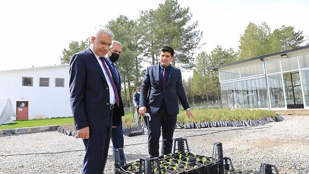 Güder, özel sera alanında incelemelerde bulundu