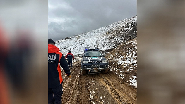 Hastalanan kadın için ekipler seferber oldu