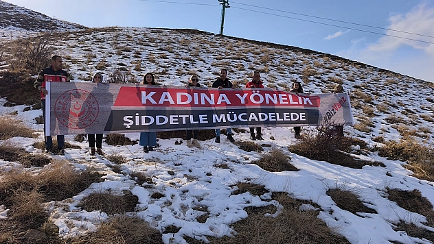 Hazarbaba Dağı'ndan kadına yönelik şiddete karşı güçlü mesaj