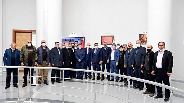 Hekimhan heyetinden Başkan Gürkan'a teşekkür ziyareti