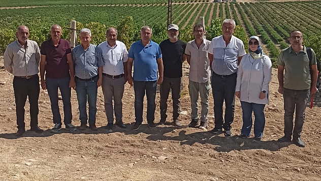 İl Müdürü Taşkesen Çatalharman Köyü'nde üretim alanlarını inceledi