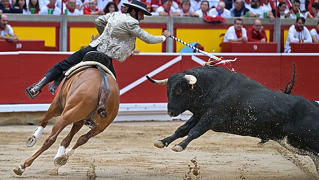 İspanya'da boğa koşusu yapıldı
