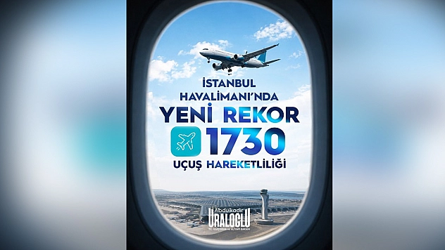 İstanbul Havalimanı'nda günlük uçuş rekoru