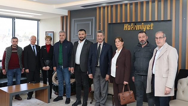  İYİ Parti Elazığ Belediye Başkanı Adayı Burak Özgül Ve İyi Parti Heyeti'nden Hakimiyet'e Ziyaret