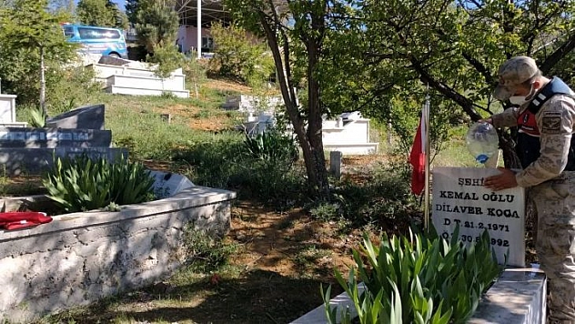 Jandarmadan şehitlere vefa