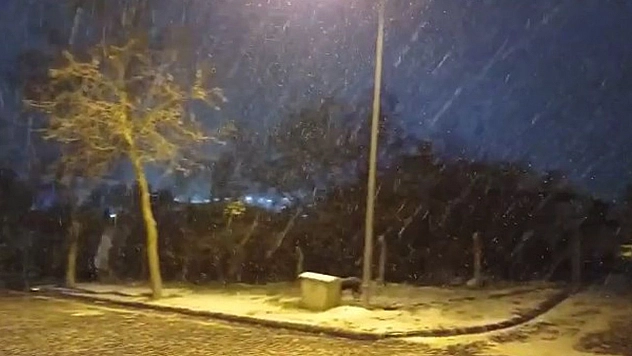 Kar yağışı Harput'ta etkili oldu