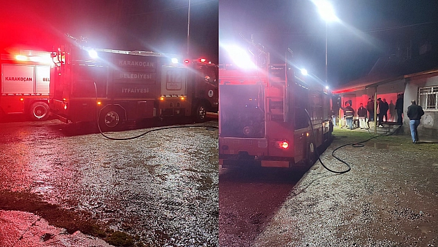 Karakoçan'da korkutan yangın