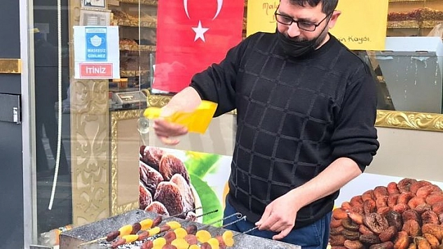 Kayısıdan bu sefer de kebap yaptılar