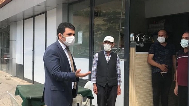 Kaymakam Gilan'dan esnaflara pandemi kuralları denetimi