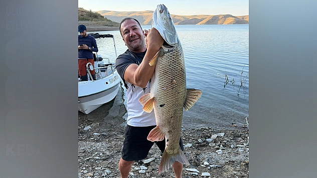 Keban Barajı'nda dev turna balığı yakalandı: Tam 70 kilo!