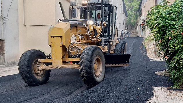 Keban'da Değirmenbaşı Mahallesi'nde asfalt çalışmaları tamamlandı