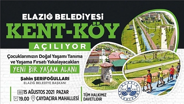 Kent-Köy Yeni Yaşam Alanı Açılıyor