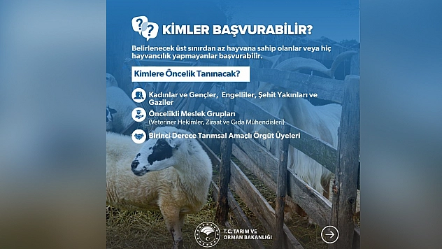 Kırsalda Bereket Projesi için başvurular başladı