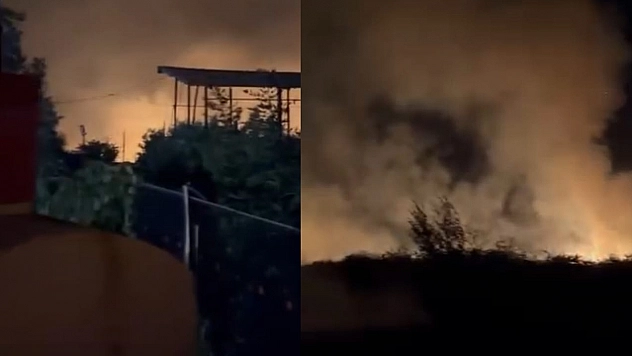 Kovancılar'da Çelebi Köyü yanıyor!