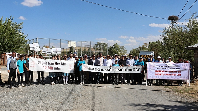 Kovancılar'da doğa yürüyüşüyle sağlıklı yaşam vurgusu